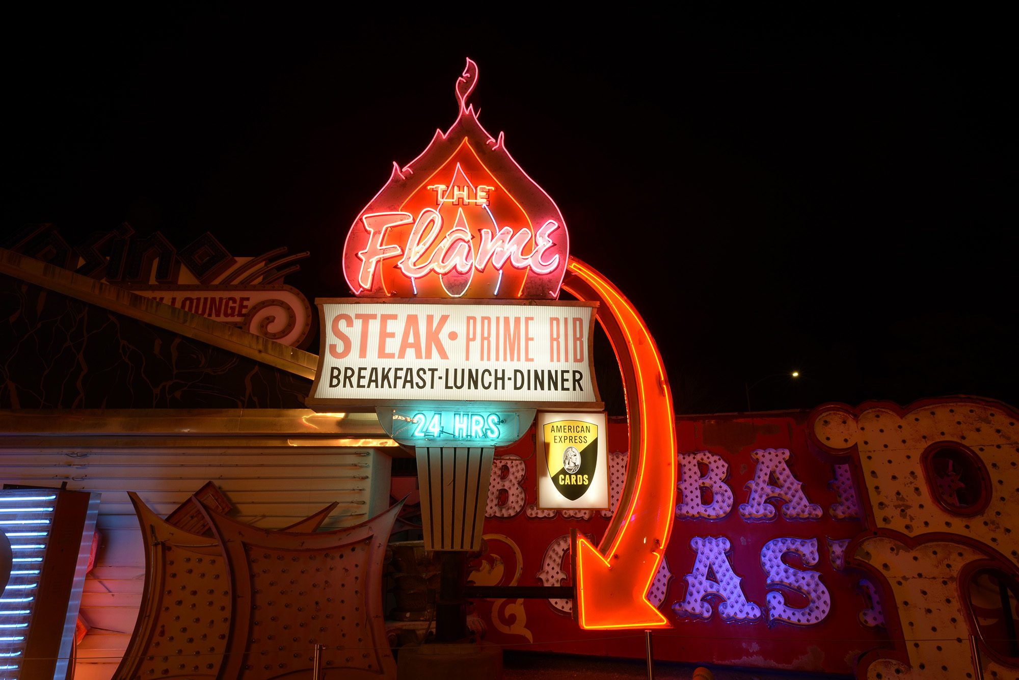 The Flame: A Vegas Landmark | The Neon Museum Las Vegas