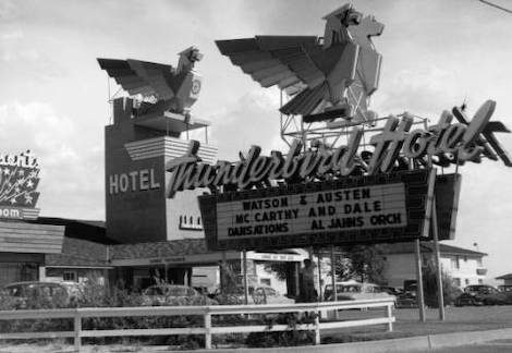 Thunderbird Hotel signage