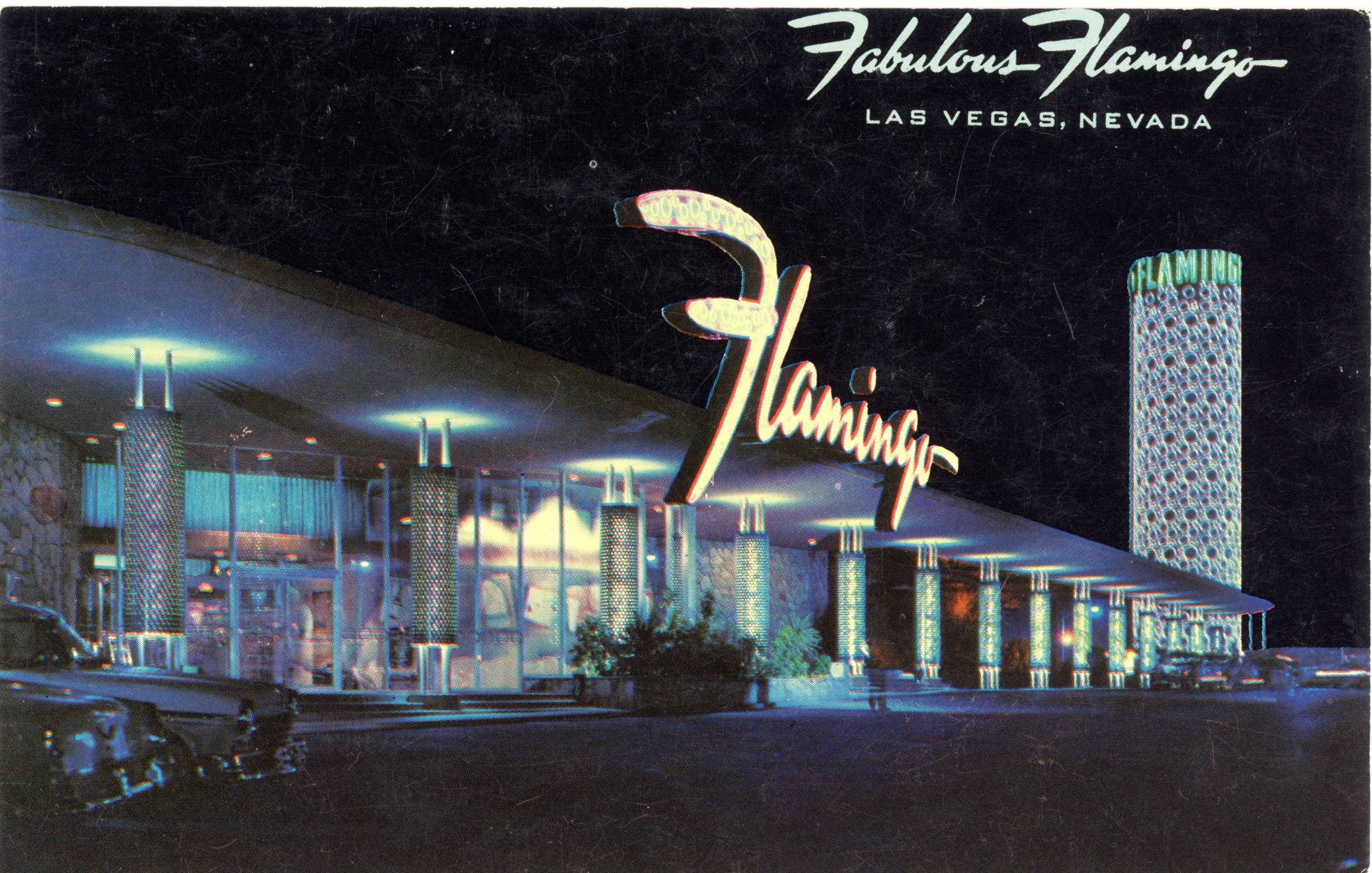 Flamingo postcard