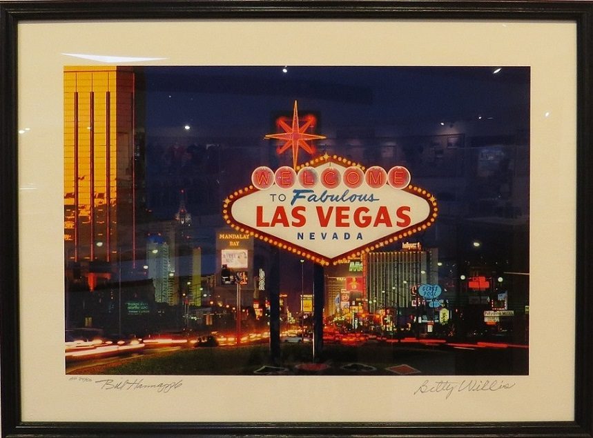 Framed Welcome to Fabulous Las Vegas sign