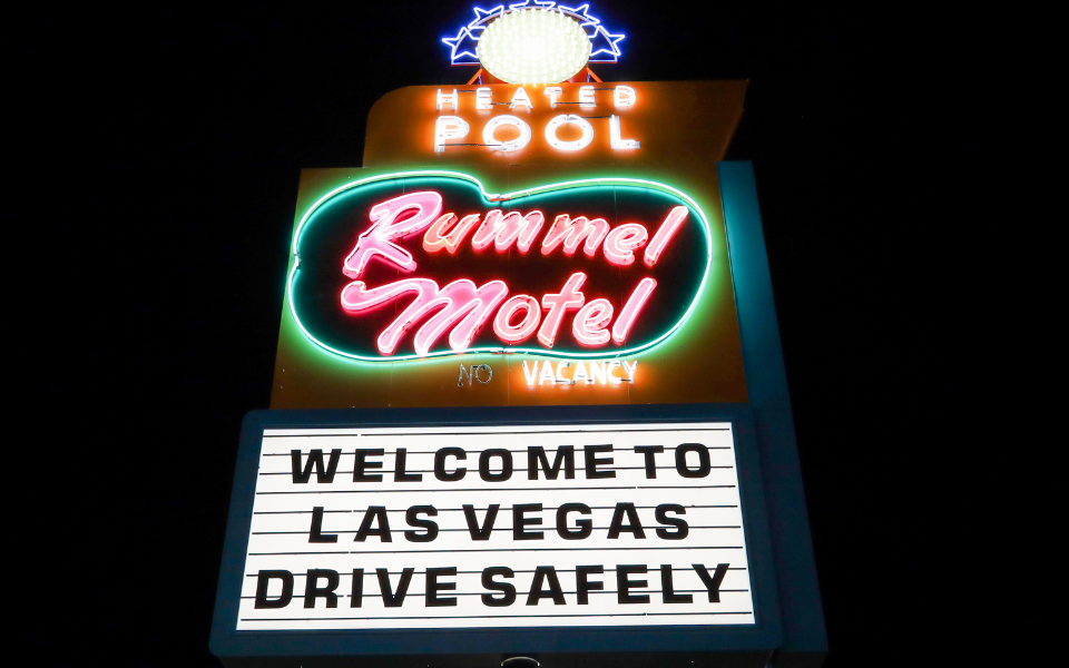 Rummel Motel Rummel Motel sign, part of the Las Vegas Blvd. Scenic Byway Project