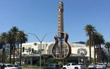 Disassembled Hard Rock Cafe sign on the corner of Harmon and Paradise Road, Las Vegas Review-Journal, 2017