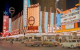 Binion's Horseshoe exterior H wall, Vintage Las Vegas, 1970