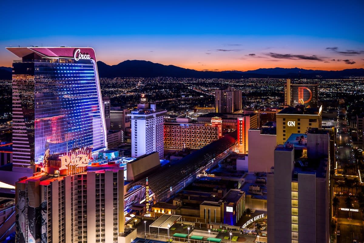 Overview image of Downtown Las Vegas