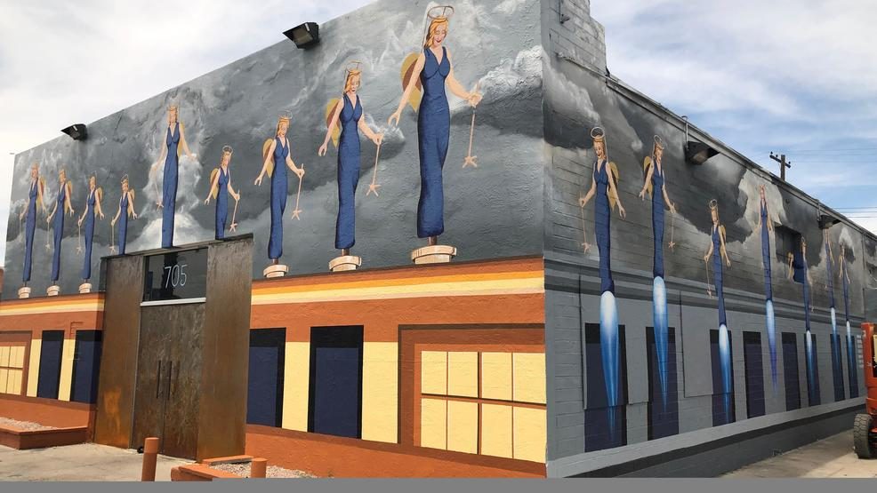 Image of the mural, A Phalanx of Angels Ascending