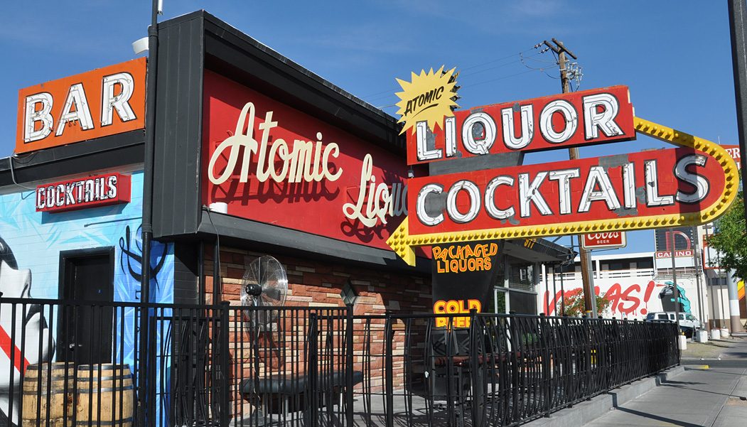 An exterior image od Atomic Liquor