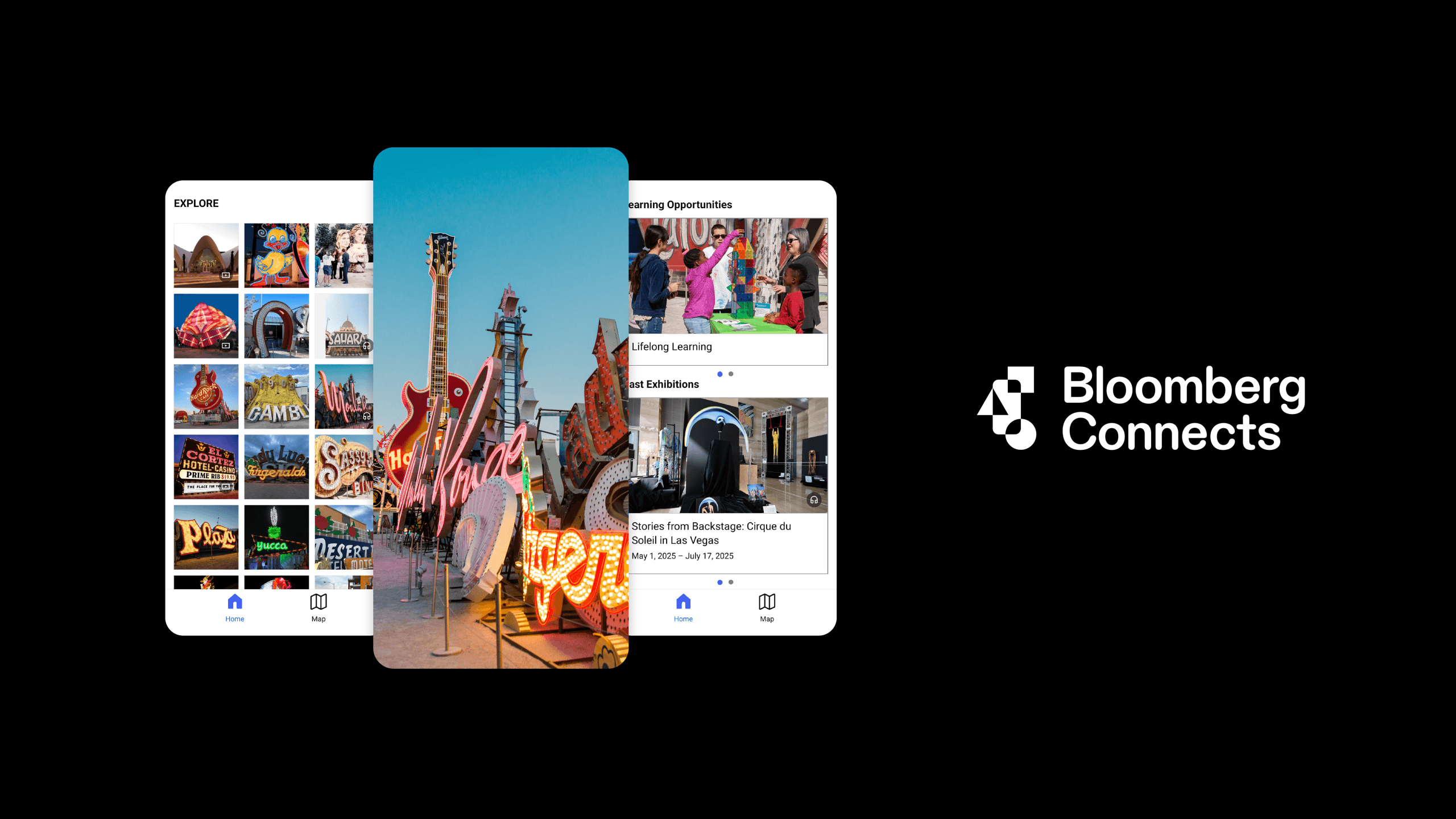 The Neon Museum's digital guide on the Bloomberg Connects App.