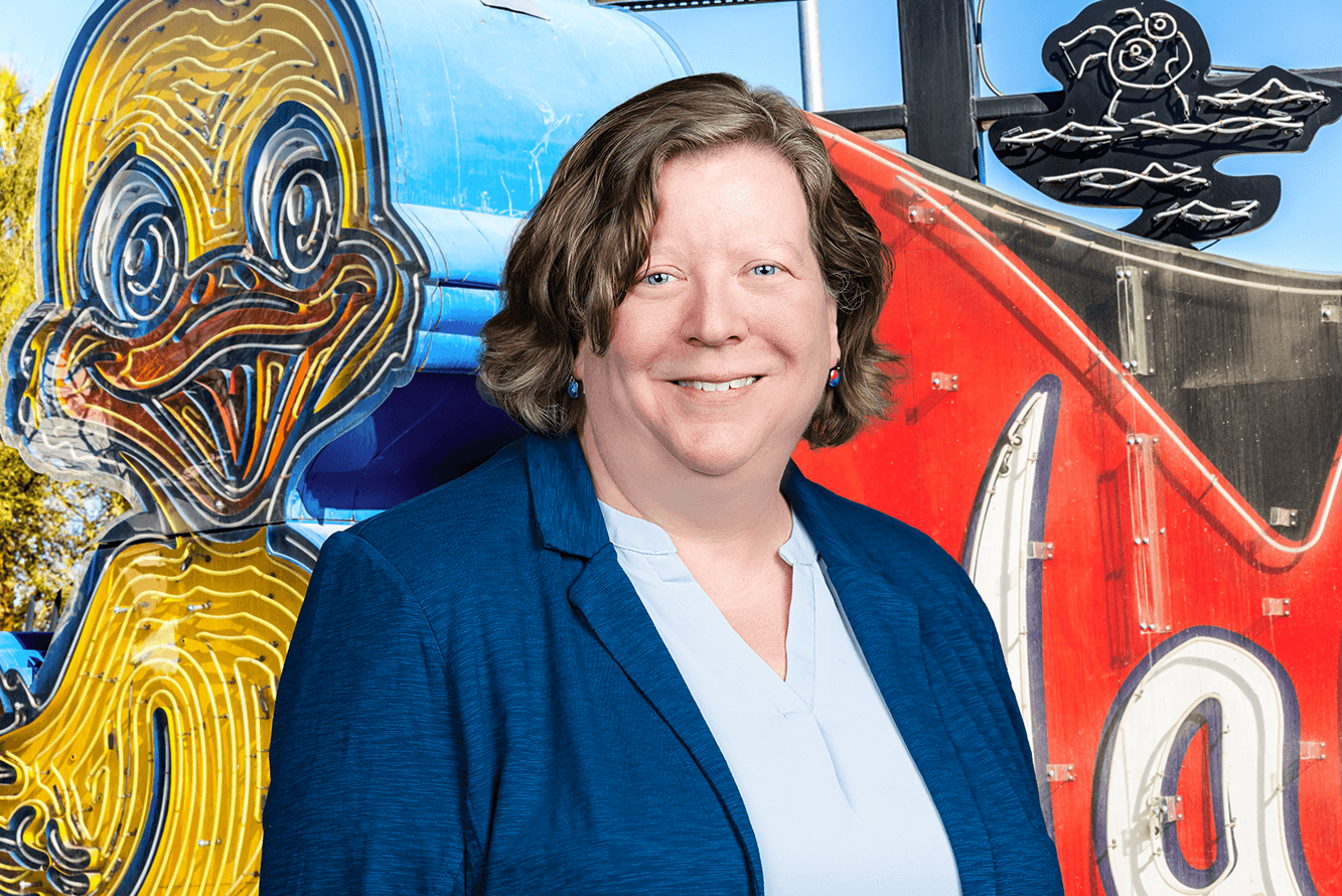 Image of Megan Bryant, Chief Collections Officer at The Neon Museum