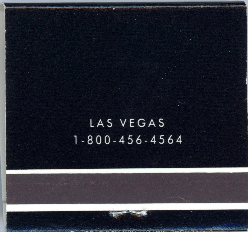 Matchbook from The Mirage Hotel & Casino