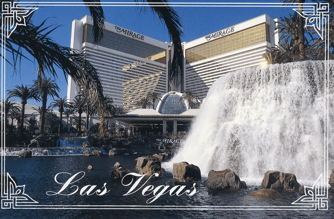 Mirage Volcano Postcard