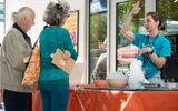The Neon Museum's Learning Team explain bubbles during STEAM Family Fest.