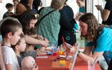 Electric conduits demonstration during STEAM Family Fest.